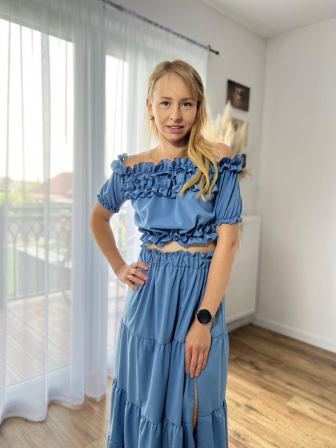 Komplet top + spódniczka